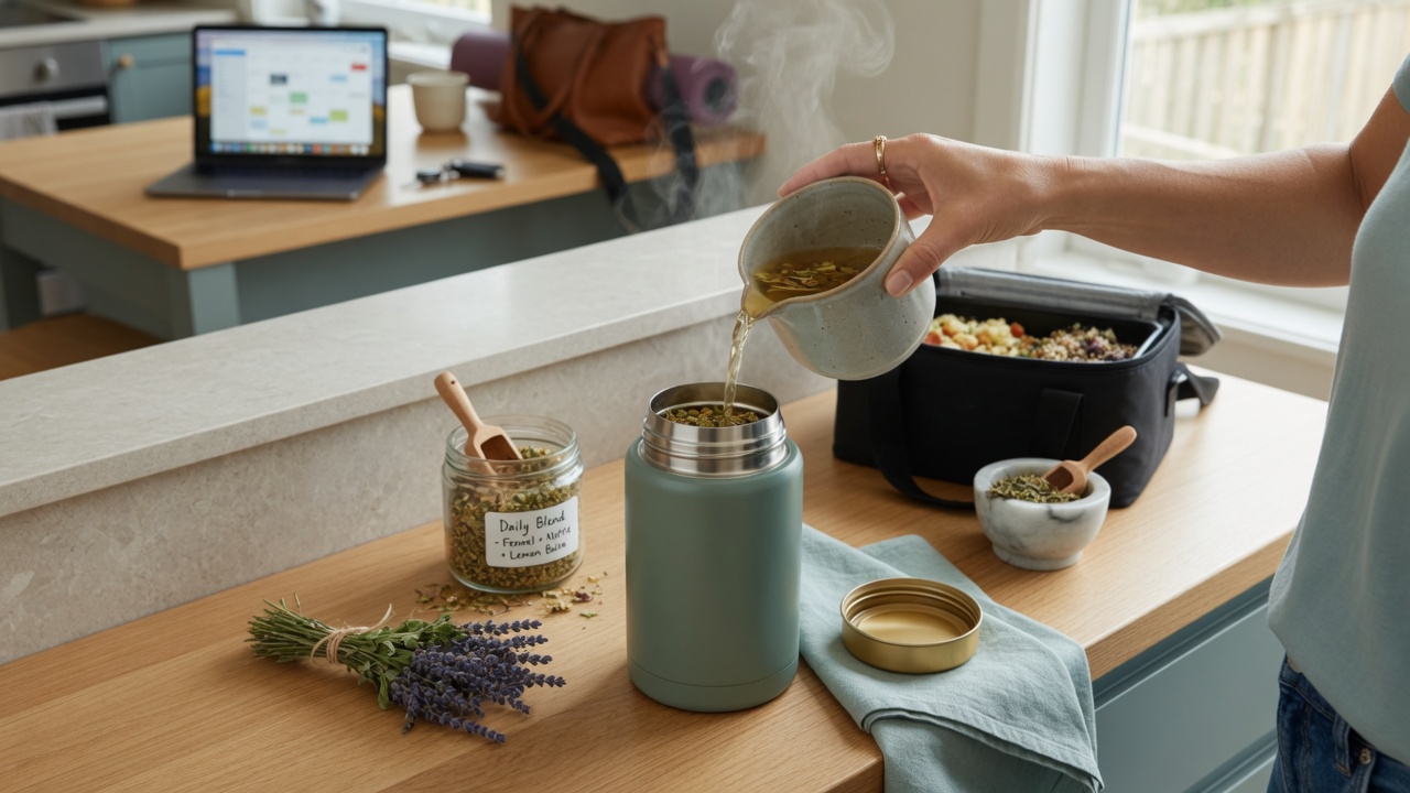herbal tea weight loss — daily habit angle for busy adults over 40